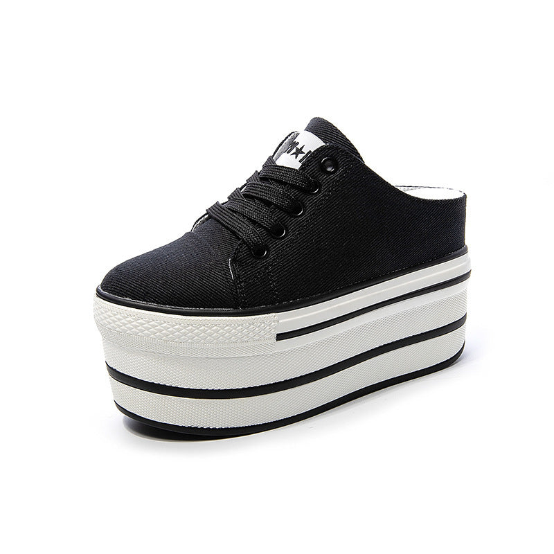 Casual Women's Low-cut Inner-increasing Canvas Shoes