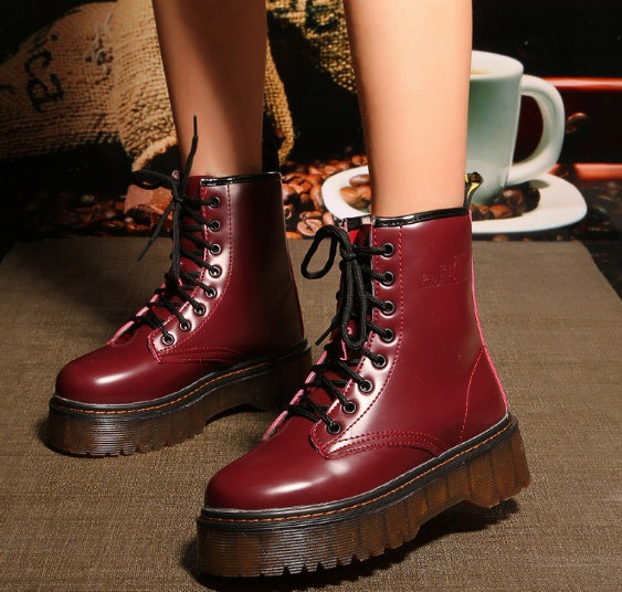 Acid Chunky Platform Boots