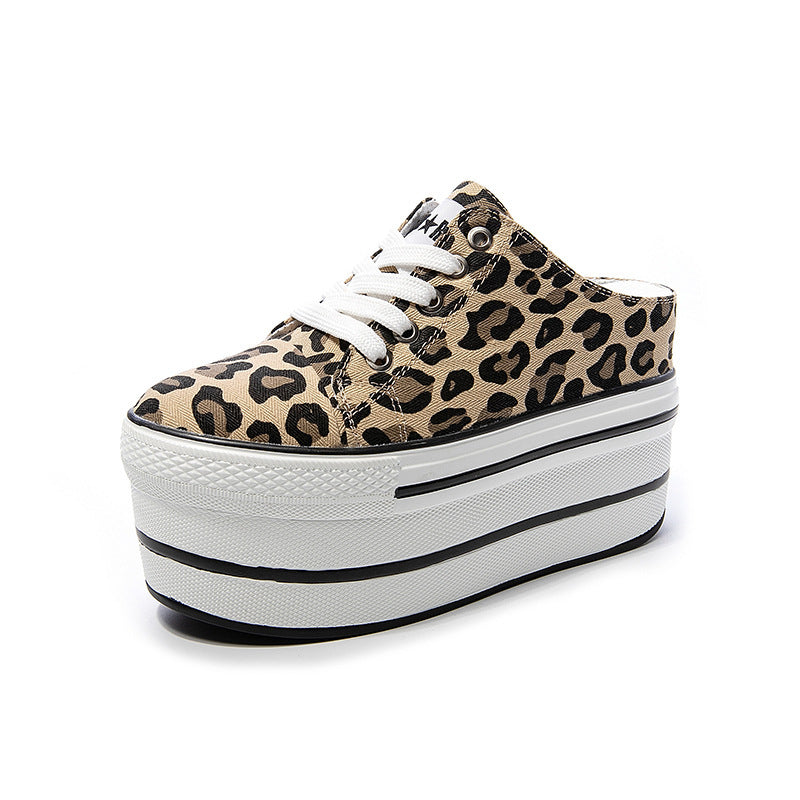 Casual Women's Low-cut Inner-increasing Canvas Shoes