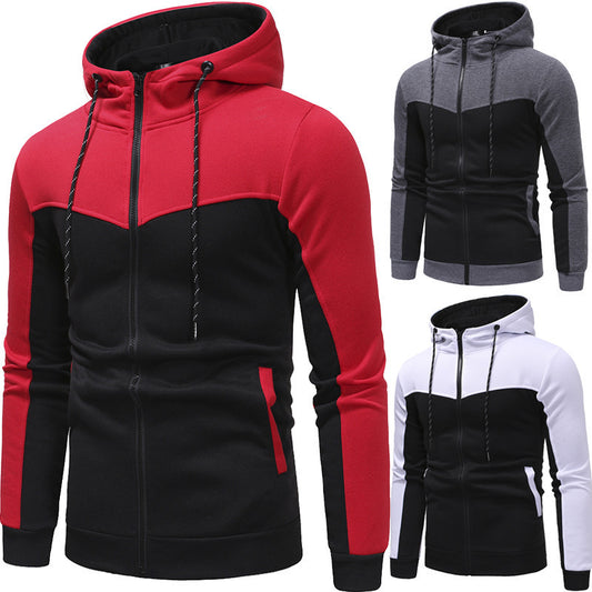 Men's casual hooded start sweatshirt suit