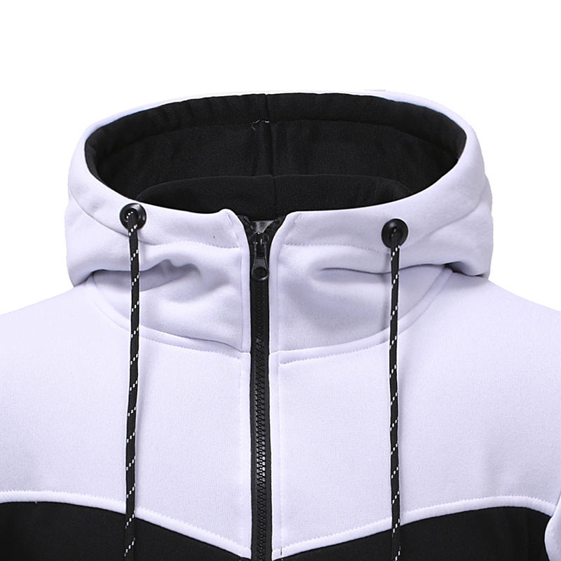 Men's casual hooded start sweatshirt suit