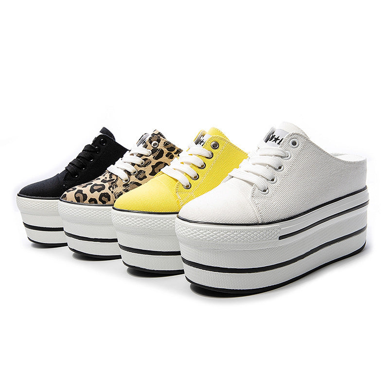 Casual Women's Low-cut Inner-increasing Canvas Shoes