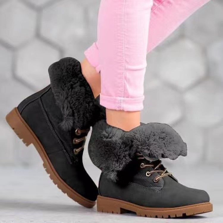 New Casual Ankle With Thick Warm Cotton Boots